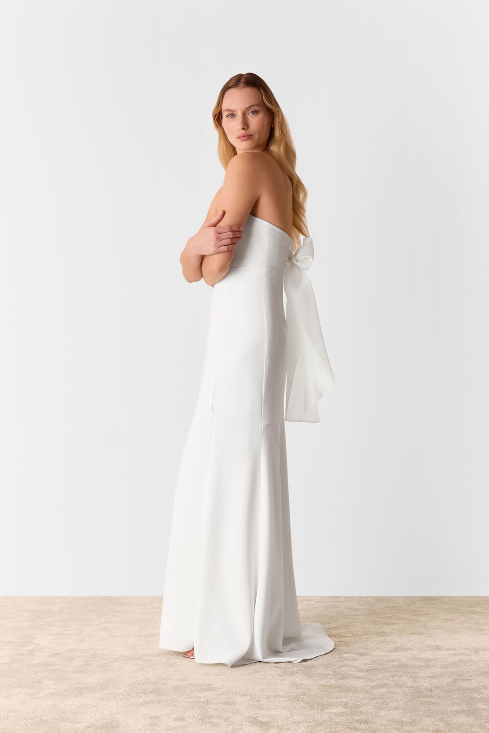 Ivory Ellis Strapless Wedding Dress